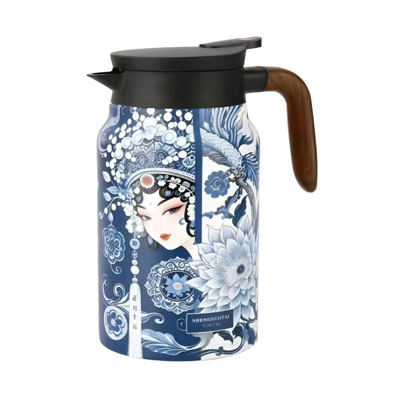 Excellent 316 Metal Tea Vessel With Leaf Strainer 1500ml Perfect For Social Gatherings And excursions