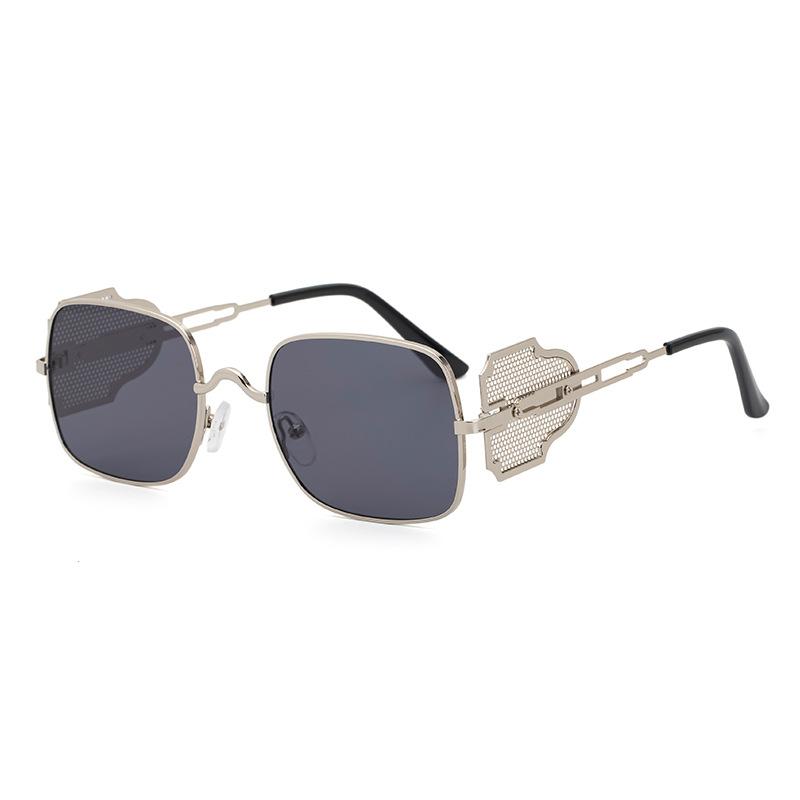 Steampunk Sunglasses Men'S Metal Side Windproof Sunglasses Box Glasses Sunglasses1914
