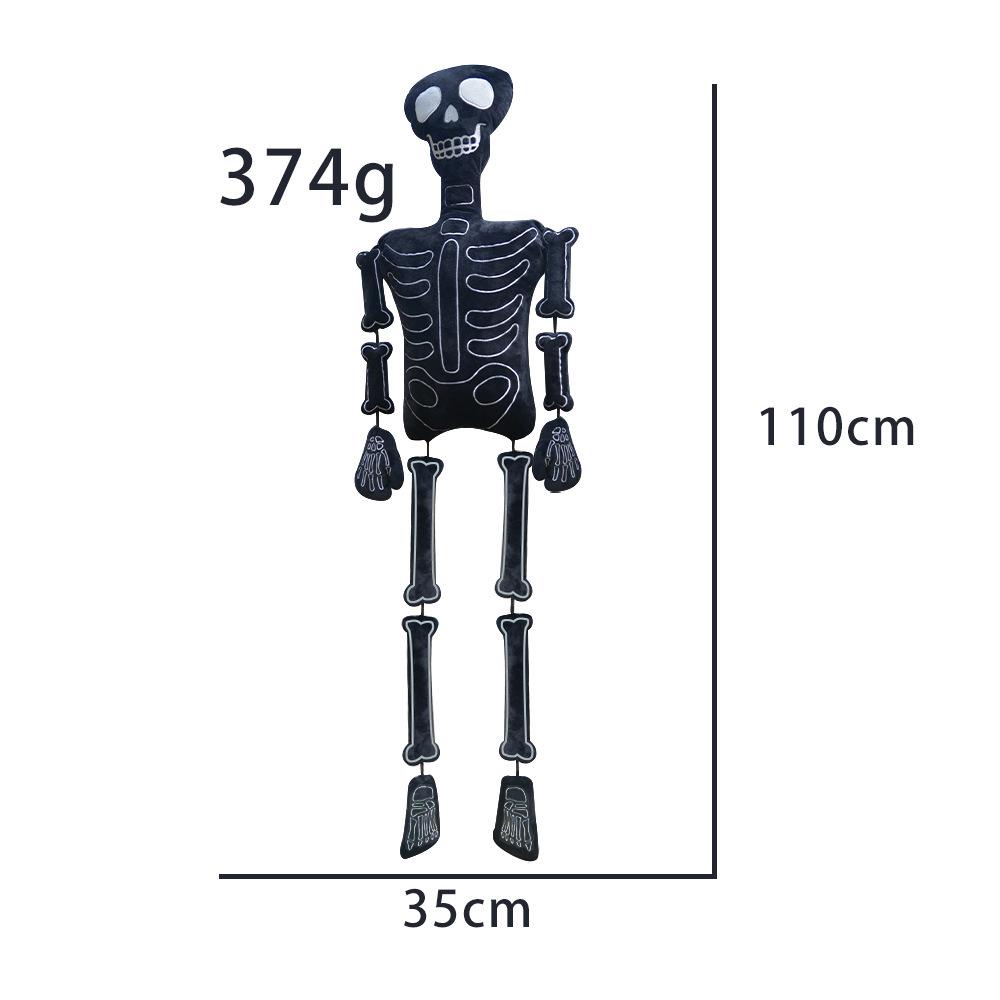Halloween Skeleton Plush Toy Doll - White Bones Theme