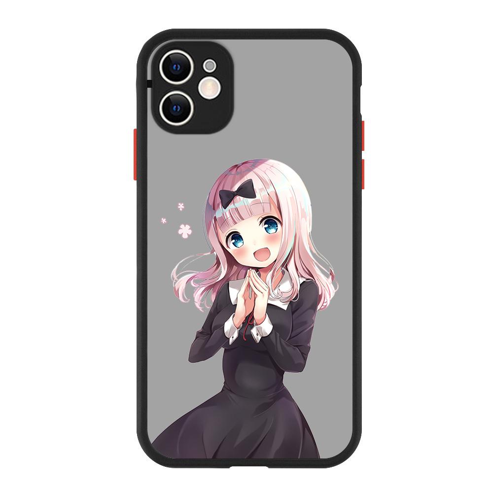 Liebe ist Krieg Anime Fujiwara Kaguya Luxus Mattes Handyhülle Für iPhone 13 14 12 11 Pro Max XR XS X 7 8 Plus Silikon Bumper Hülle