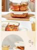 Xilekou Microwave-Safe Glass Lunch and Bento Box for Office & Takeaway