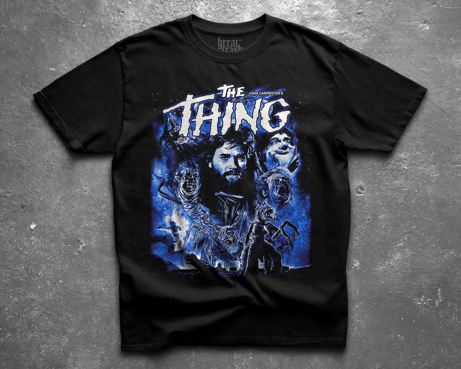 The Thing Horror T-Shirt, John Carpenter Movie Tee, Vintage Sci-Fi Horror Shirt, 80s Cult Film Graphic Tee, Oversized Streetwear, Bootleg 2XL