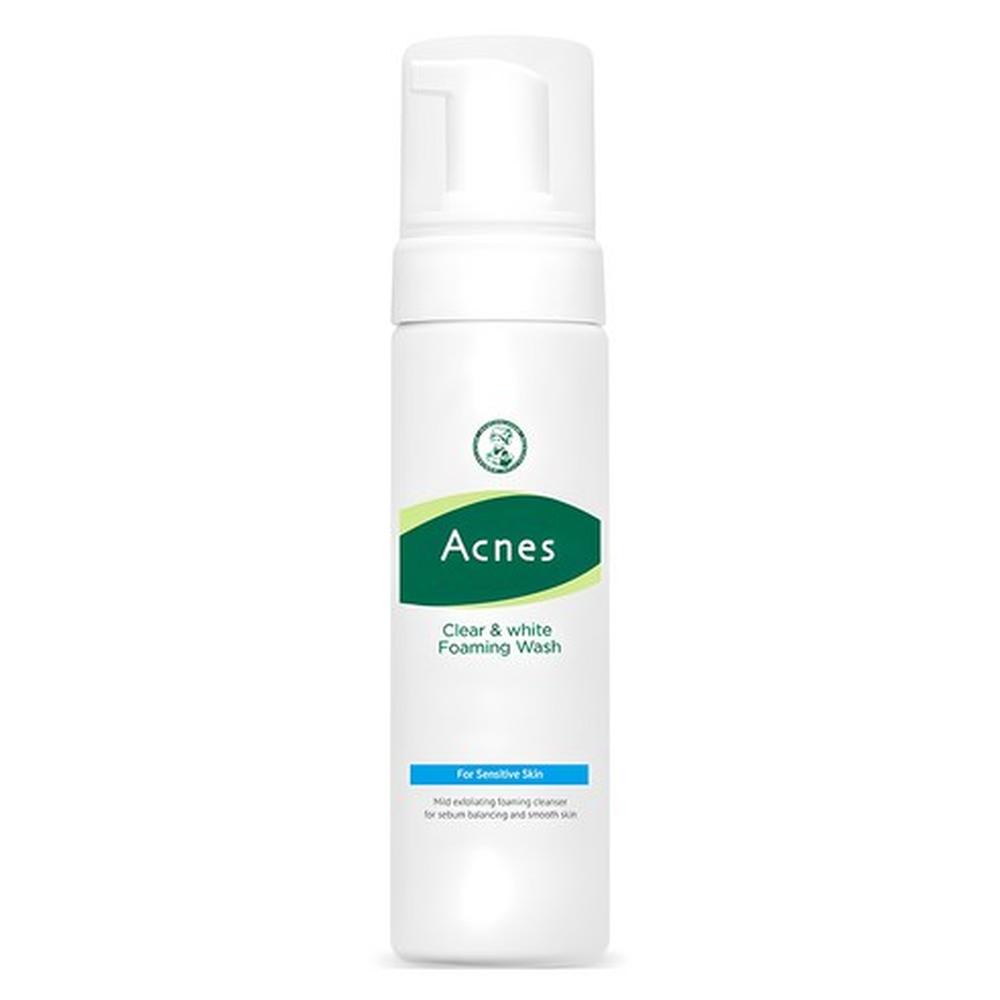 Acnes Clear & White Foaming Wash 130ml – Oil Control, Clear Skin Care, Korean 130ml