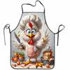1pc, Cute Little Chicken Chef Apron Featuring Chicken And Egg Patterns - Baking Apron Made of Durable And Easy-To-Clean Fabric, Fun Kitchen Apron Suit