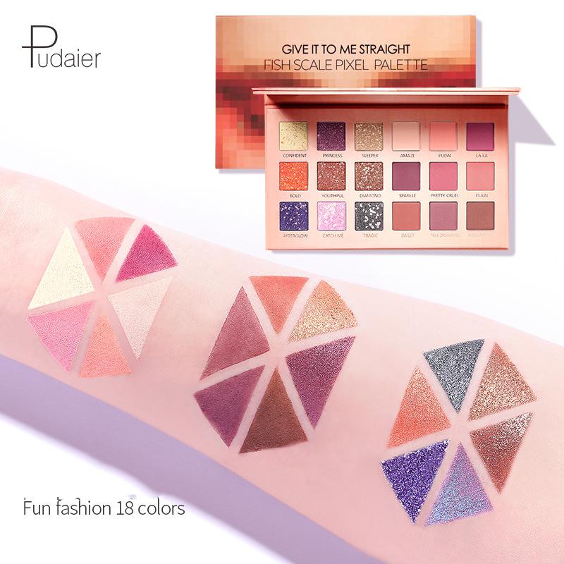 

Pudaier Mosaic 18-цветная палитра теней для век Glitter Pearl