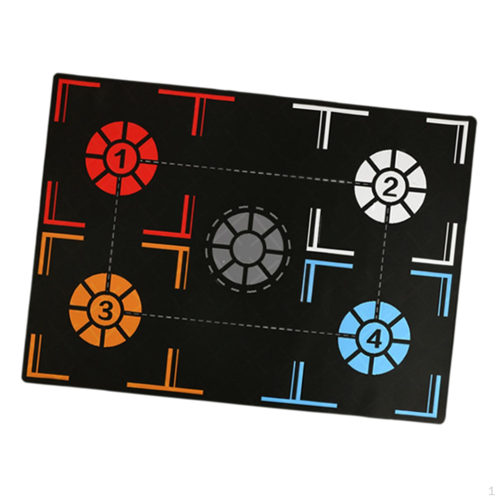 

Баскетбольный тренировочный коврик для шагов, работа ног, амортизирующий, нескользящий, точность ведения мяча 120cmx86cm