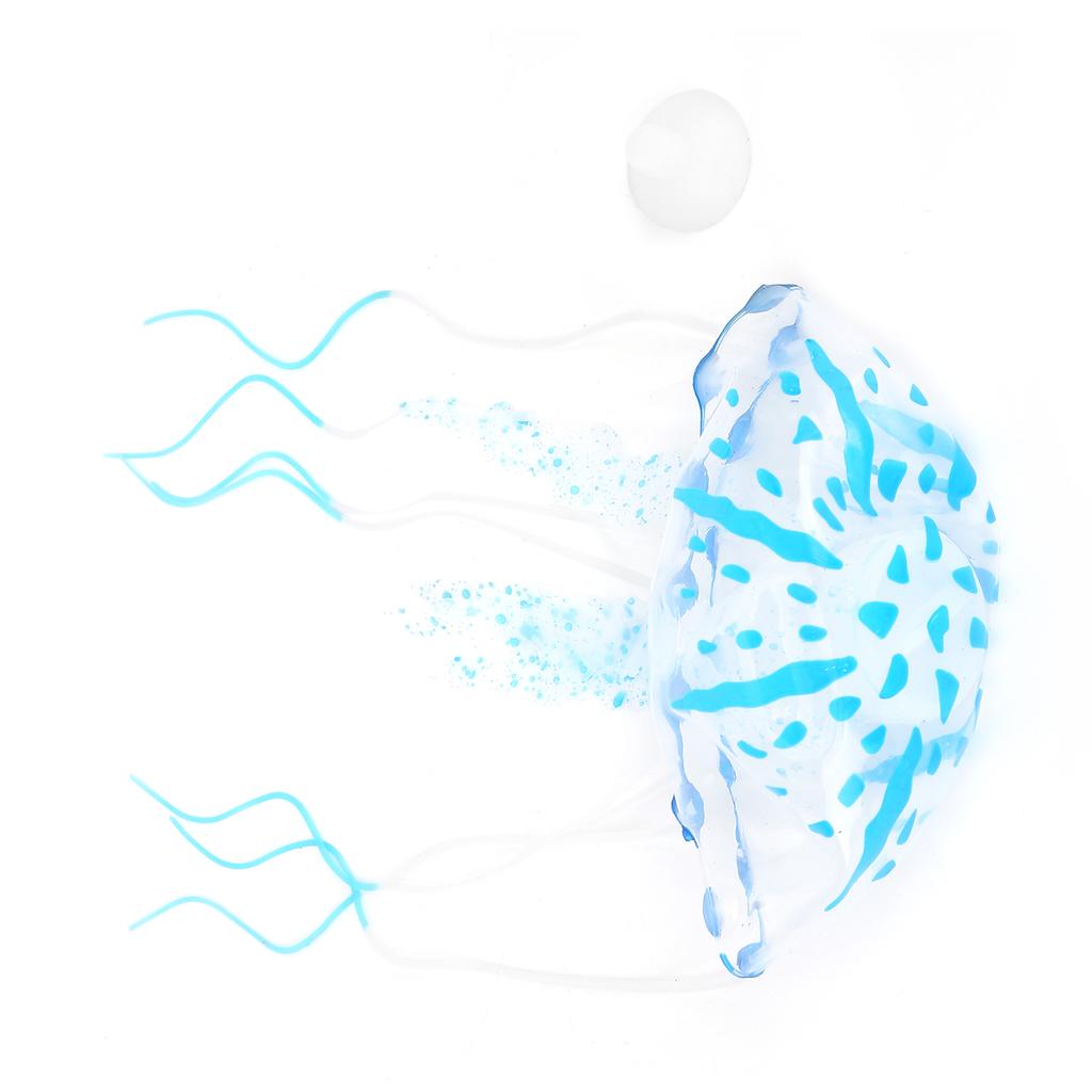 Akvarijní silikonová svítící medúza akvárium plovoucí terénní úprava ozdoba dekoracevelká velikost, modrá