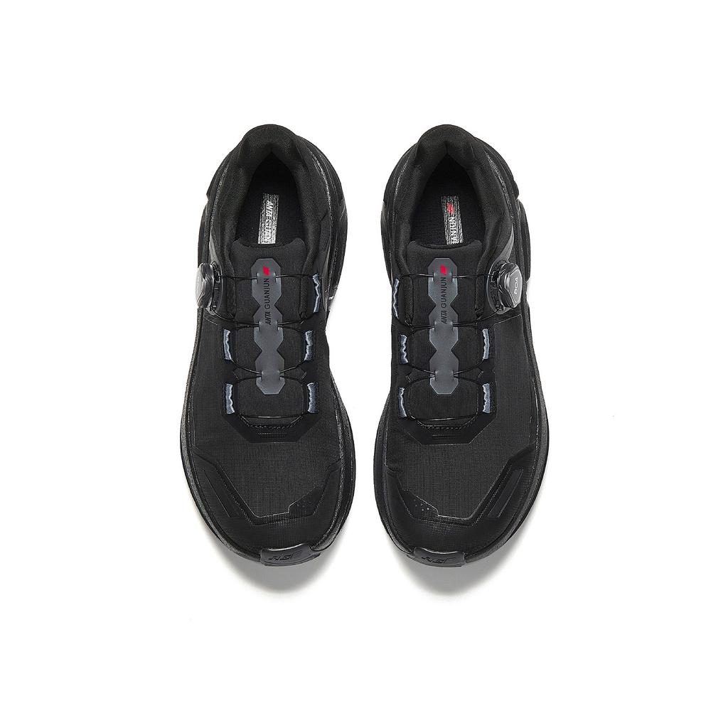 Anta Glory 3 Nitrogen Technology Sports Running Shoes Men Sneakers Basic-Black Castle-Gray 112545538A-1