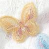 10Pcs Butterfly Appliques Exquisite Handicraft Double Layers DIY Embroidery Butterfly Patches Craft Flower Accessories