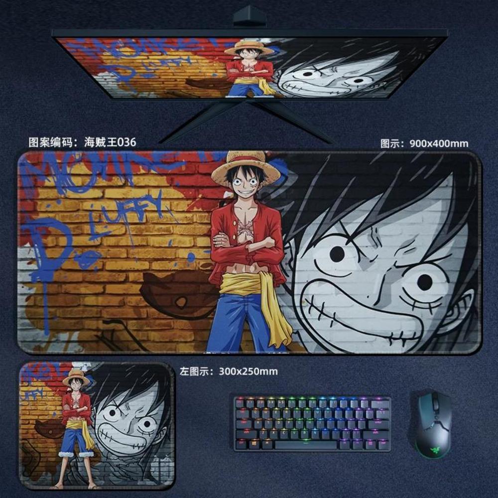 Nautical King Animation Periphery Cute ONE PIECE Leather Mouse Pad Boys Oversized Small E-sports Game Office Computer Keyboard Pad Notebook Table Mat