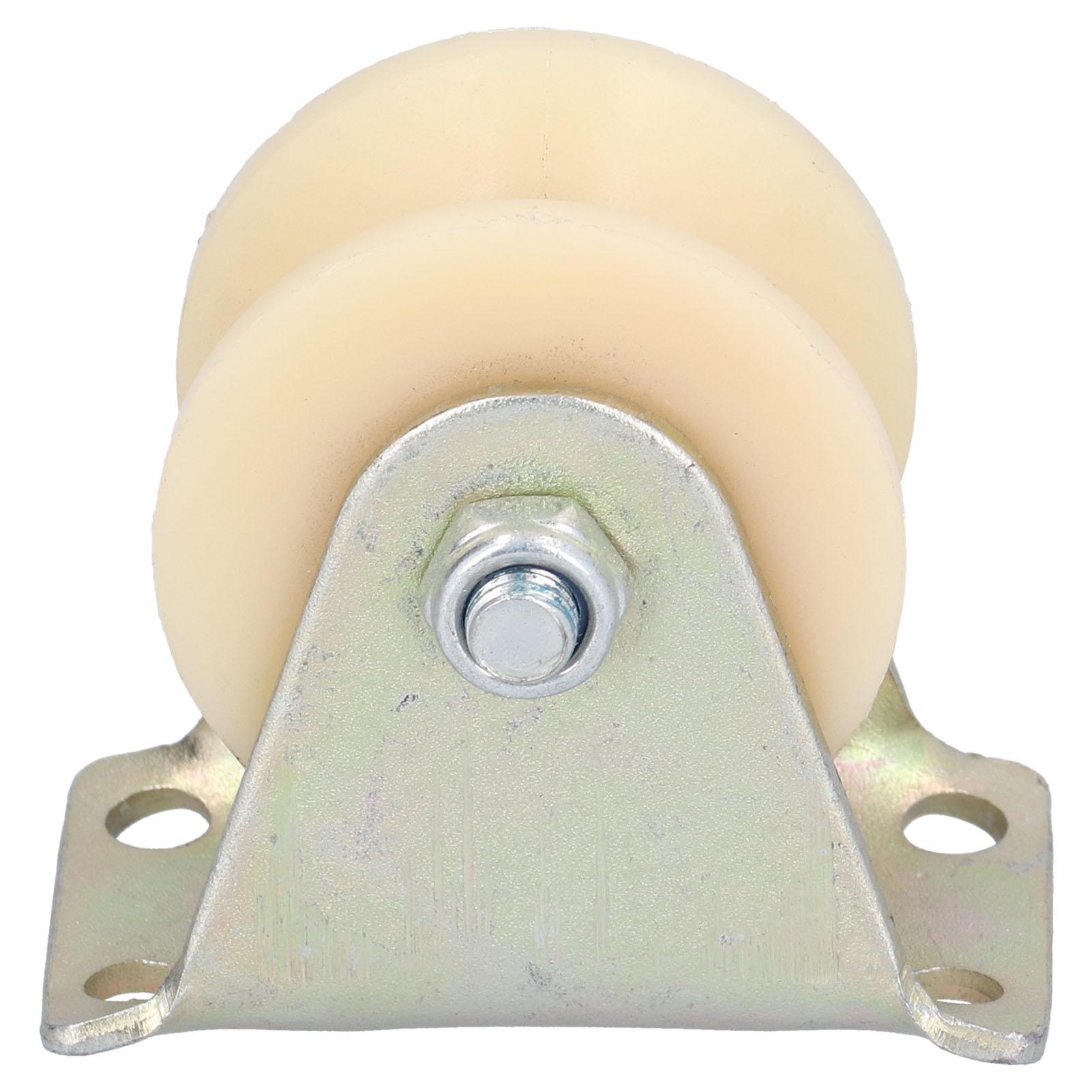 

50-мм V-образное колесо для тяжелых условий эксплуатации, жесткий ролик с кронштейном 2,5 мм для подъемного оборудования