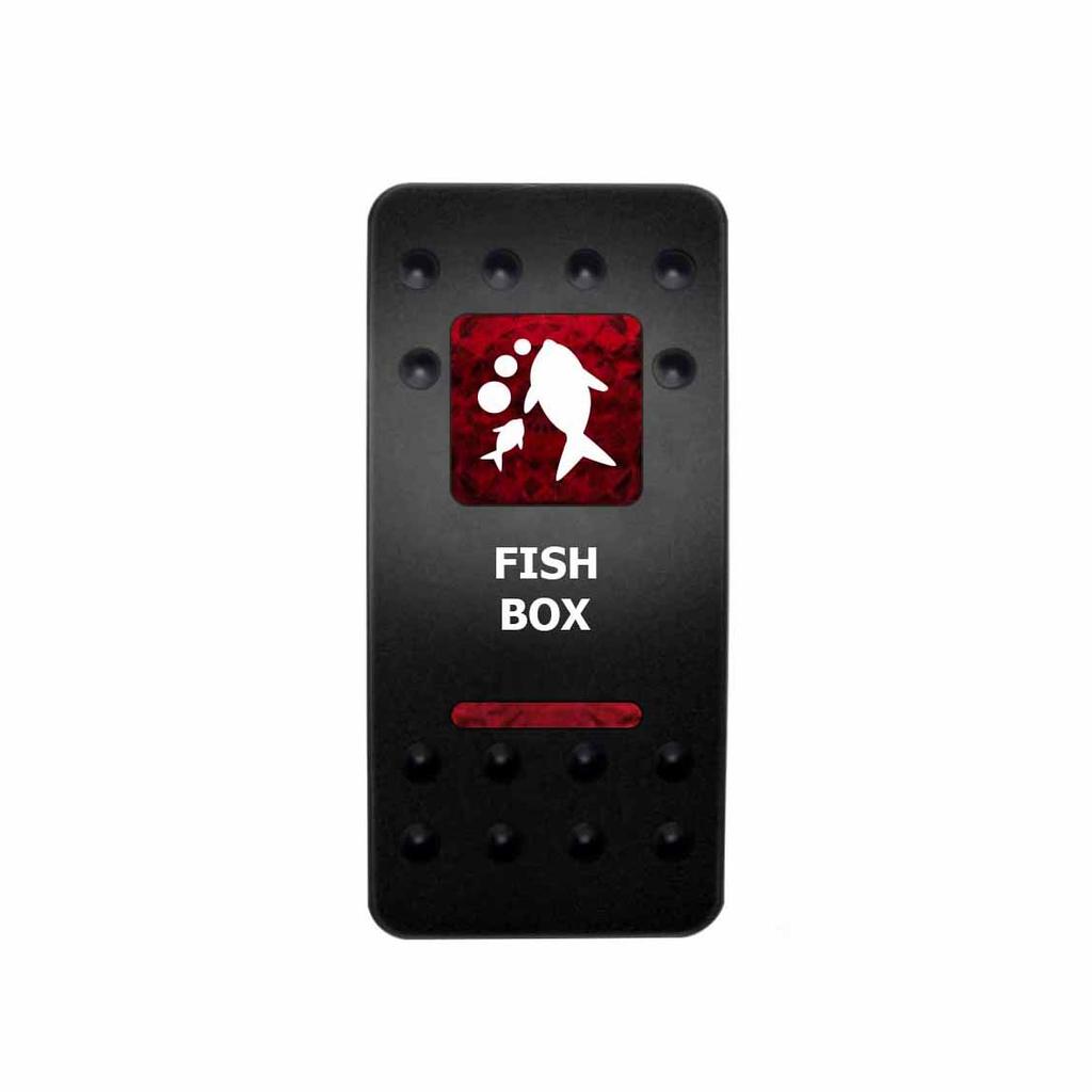 12V 24V Car Boat LED Button Switches Dual RED Lights 5P SPST Waterproof Rocker Switches for ARB Marine RV 4×4 Caravan