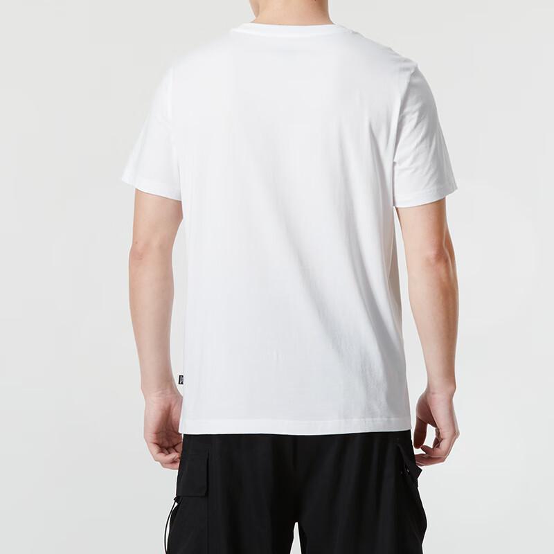 Puma Letter Print Sports Running Short Sleeve T-Shirt Men Tops White 685657-02