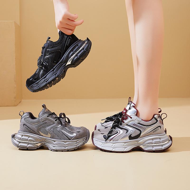 New Dad Shoes for Women Fashionable Thick-soled Sports Single Shoes