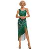 S Gatsby, sequined fringed dress European and American retro Latin dance costume prom party dress