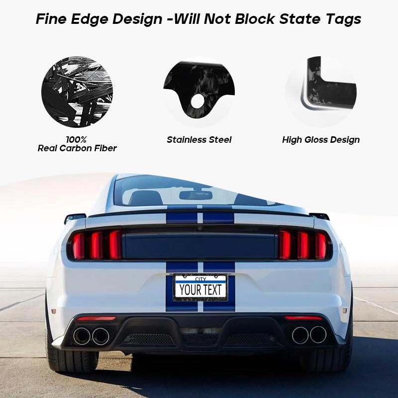 Universal US Standard Size Carbon Fiber Car License Plate Frame Cover Holder 16*32CM License Plate Frame Protection Parts License Plate Covers Frames