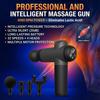 Leistungsstarke elektrische Muskelmassagepistole zur Schmerzlinderung. 99 Geschwindigkeiten LCD-Touch-Steuerung. Leises Hand-Tiefengewebemassagegerät, Set mit 8 Köpfen.