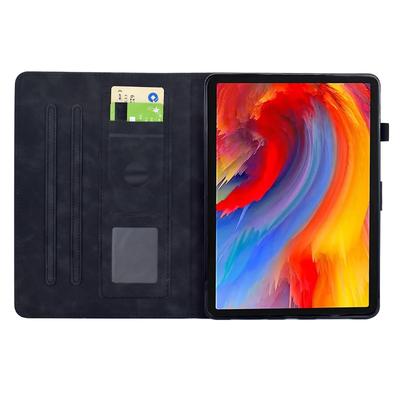 For iPad (2025)/10.9 (2022) Case Flower Bird Imprinted Card Holder Leather Tablet Cover