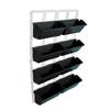 Vertical Wall Planter PP ABS Wall Mounted Hanging Raised Flower Beds for Balcony Patio Fence Porch
