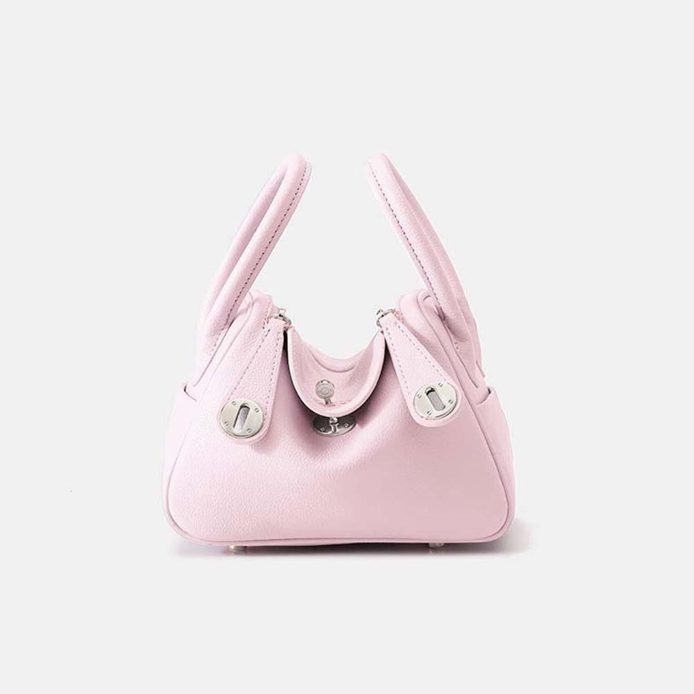 2025 Geantă nouă din piele naturală pentru femei, piele strat superior, geantă Lindy mică, Lindy la modă, versatilă, de mână, pe un umăr, crossbody