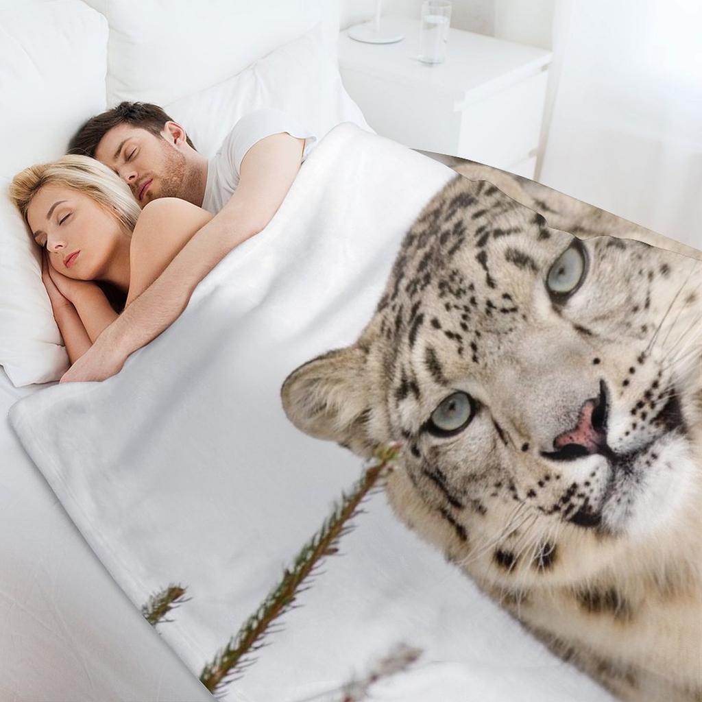 Snow Leopard #14 Throw Blanket christmas gifts Luxury Brand Decorative Sofa Luxury St Blankets