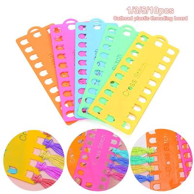 Yarn 20 Position Cross Stitch Embroidery Floss Organizer Thread Holder Plastic Thread Board