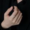 S999 Sterling Silver Snake Ring: Personalized, Adjustable, Unisex. Trendy Niche Design for High-End Style.
