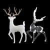 Handmade Sika Deer Statue Easy To Install Artificial Mini Deer Elegant Elk Miniatures  Christmas
