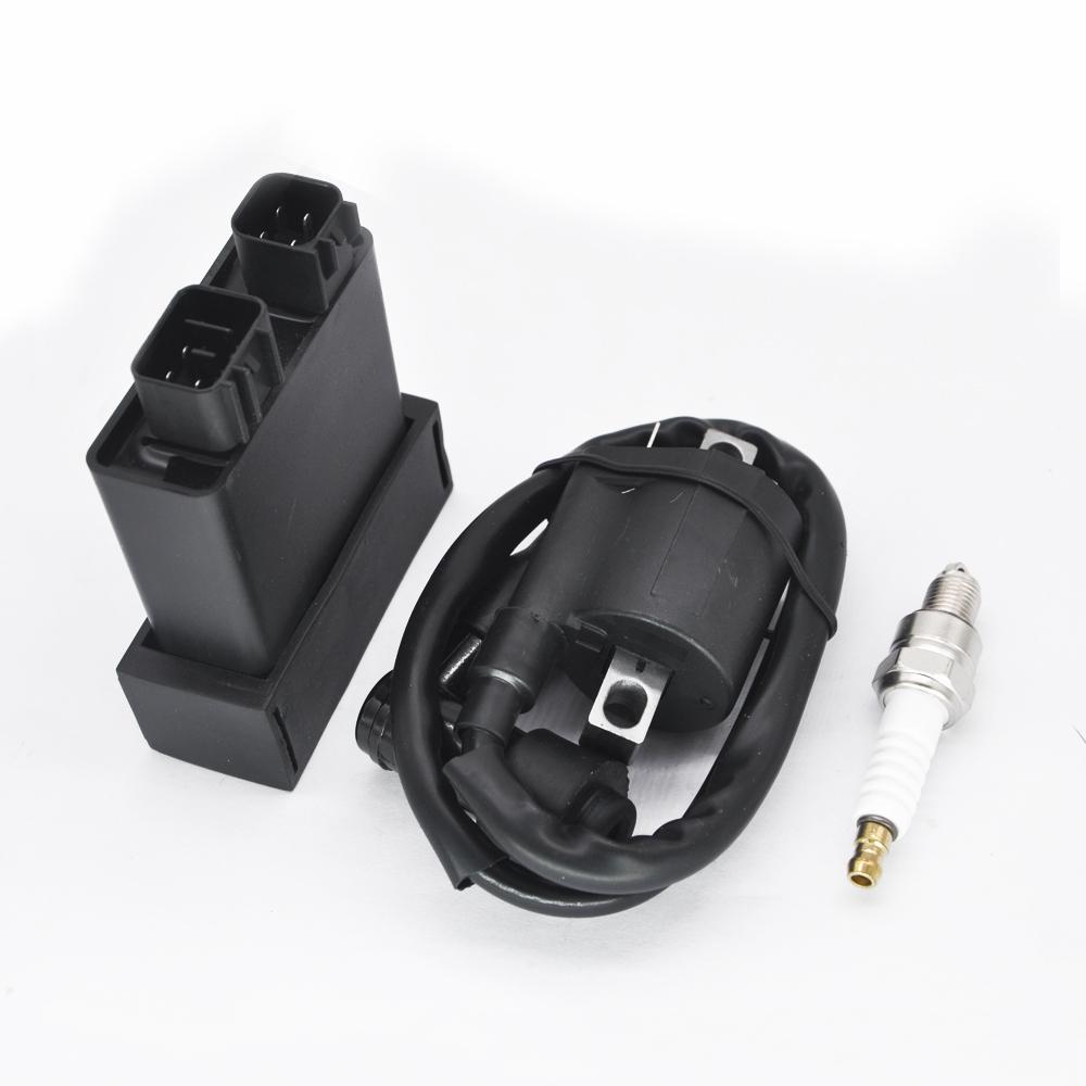 Ignition Coil Spark Plug CDI Box Fit For Yamaha YFM50 50R Raptor 50 2004-2008