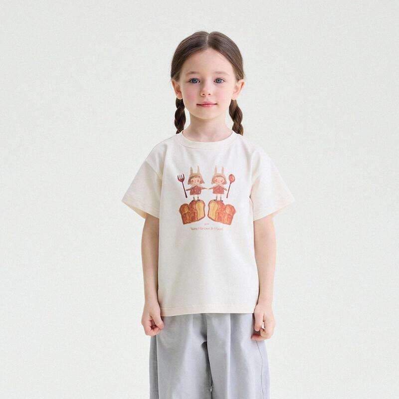 Yun er Ma Girls  2026 Illustrator Summer Tee 110