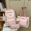 Schoolbag Japanese ins new high-value fresh and sweet star make-up bag women's light travel large-capacity backpack