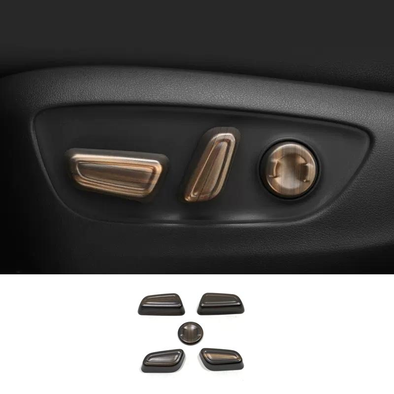 For Toyota Highlander    Car Interior Peach Wood Decoration trument Console Gear Water Cup Cover Air Vent Trims