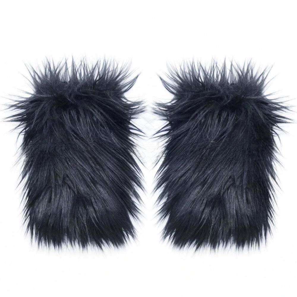 1 Pair 18/25cm Furry Leg Warmers Japanese Style Long Tube Sock Warm Knee Sleeve Children