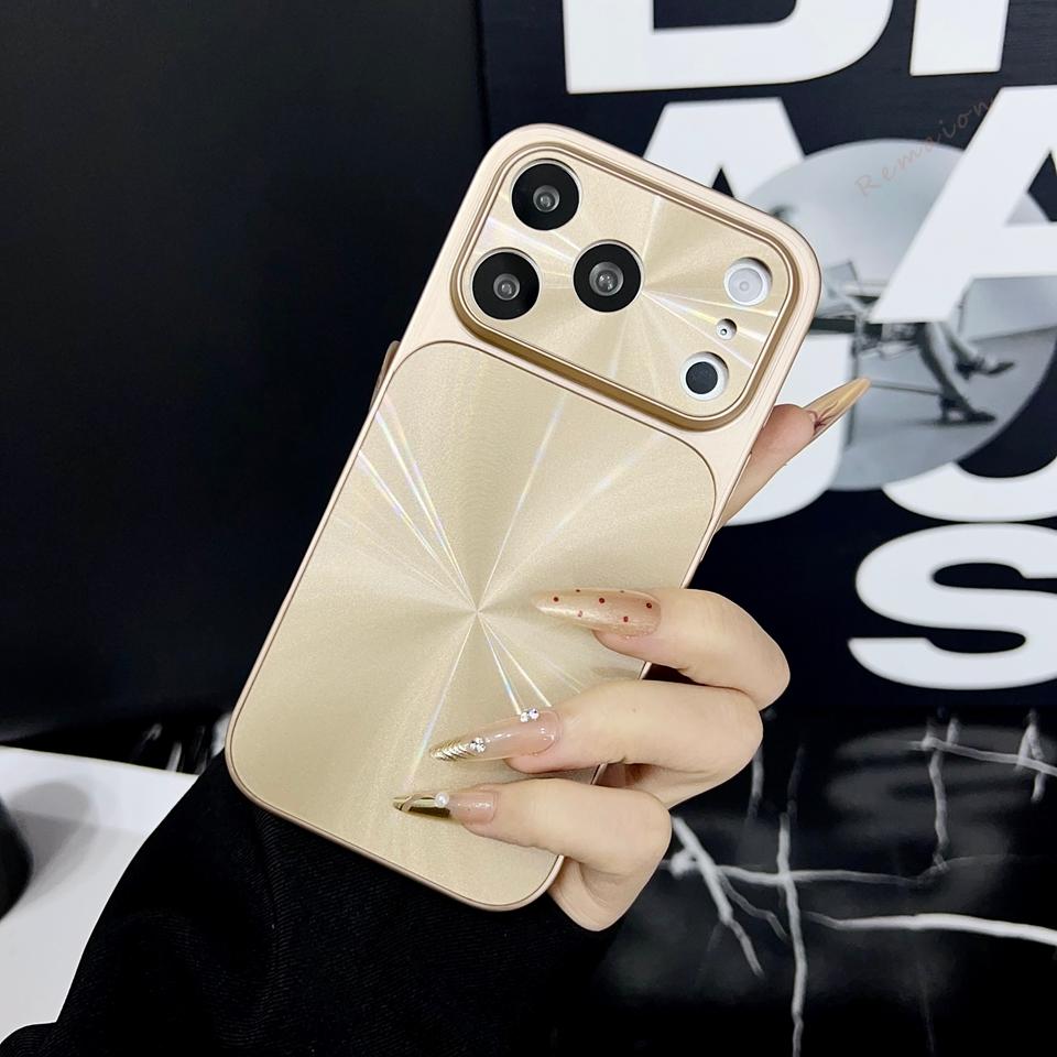 CD Colorful Aurora Phone Case For iPhone 17 Air 13 11 12 14 15 16 Pro Max Plus 16Pro 17Pro Official Matte Protector Cover