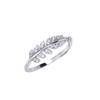 Light Luxury Inlaid Zircon Branches Leaf Opening Rings For Women Men Exquisite Geometric Leaves Index Finger Ring Party Jewelry