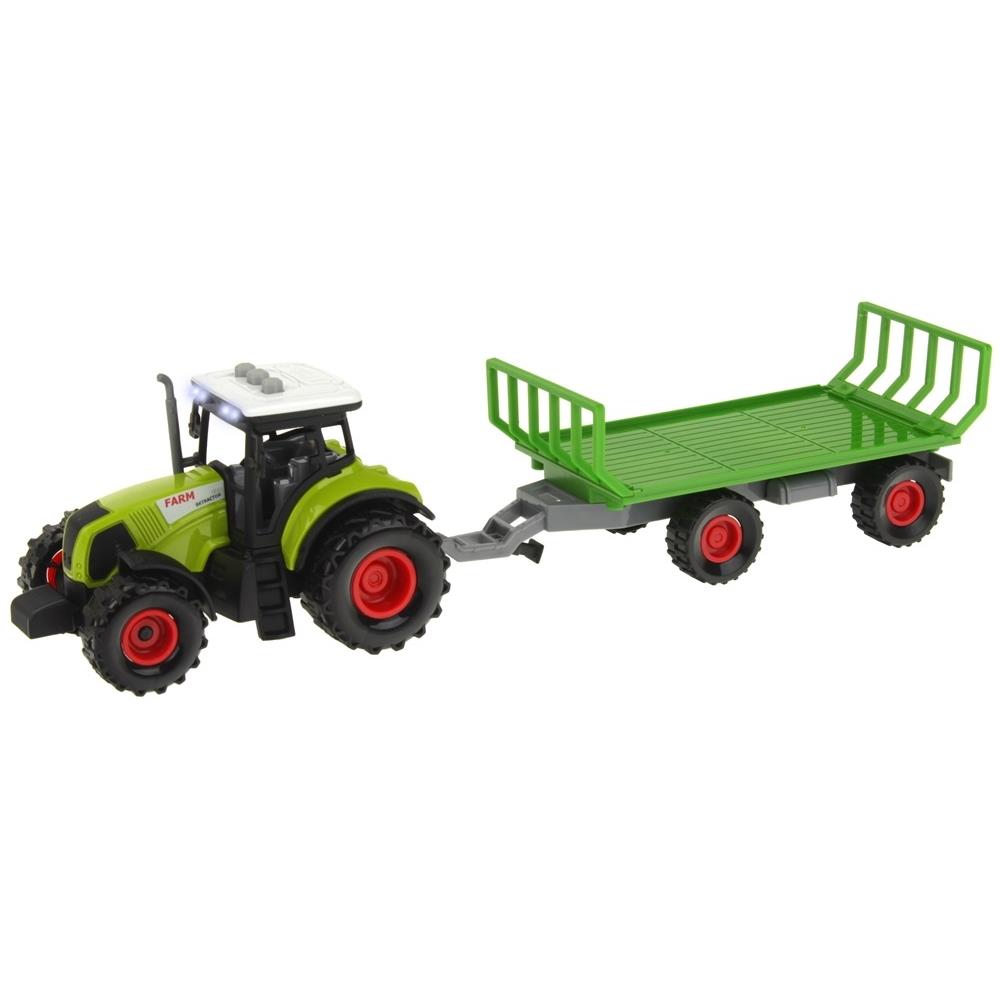 Tractor Tractor Agricultural Machine Trailer Straw Transport Light Sound