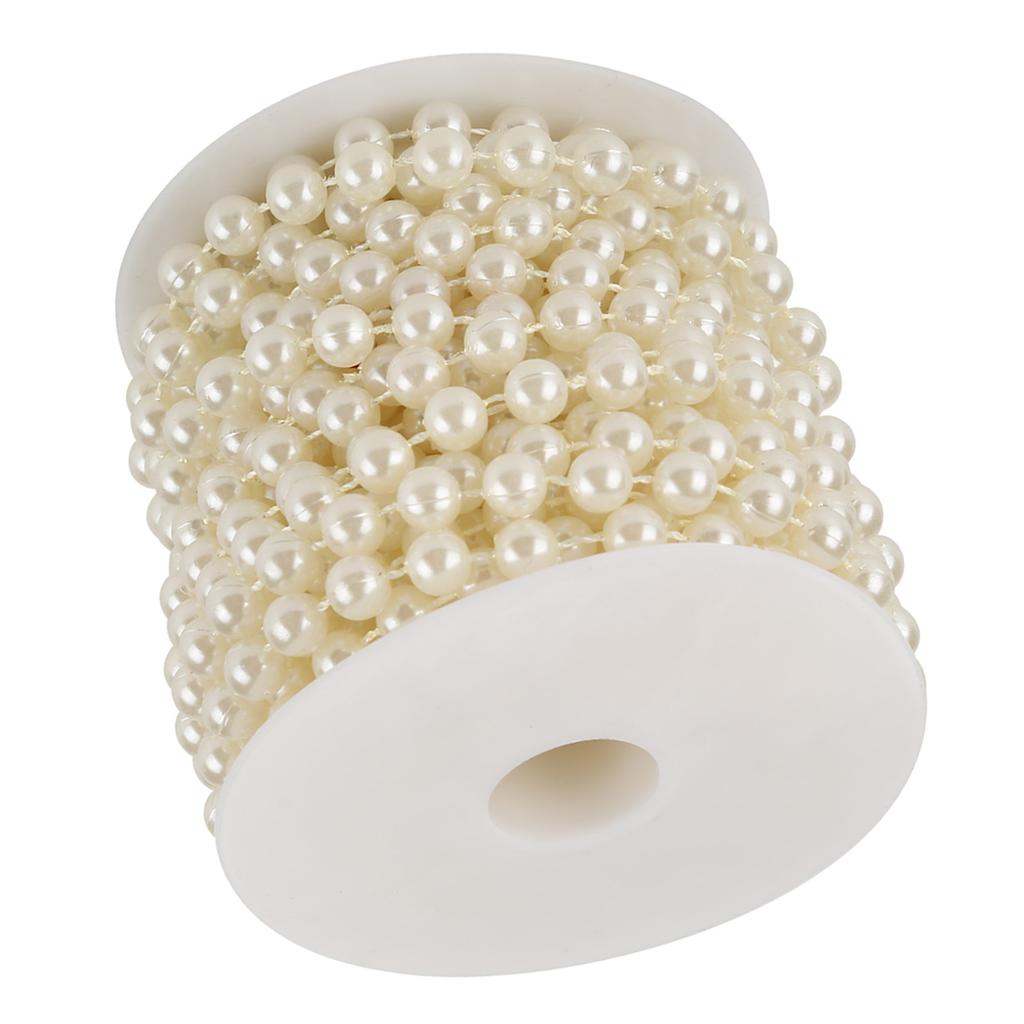 10mCelsiusroll Grinding Pearl Wire Beads Garland String   Wedding Decoration 8mm(white)