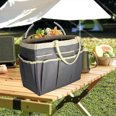 Borsa Porta Attrezzi da Giardinaggio con Manico Ergonomico Grande Capacità Tasche Multiple Impermeabile