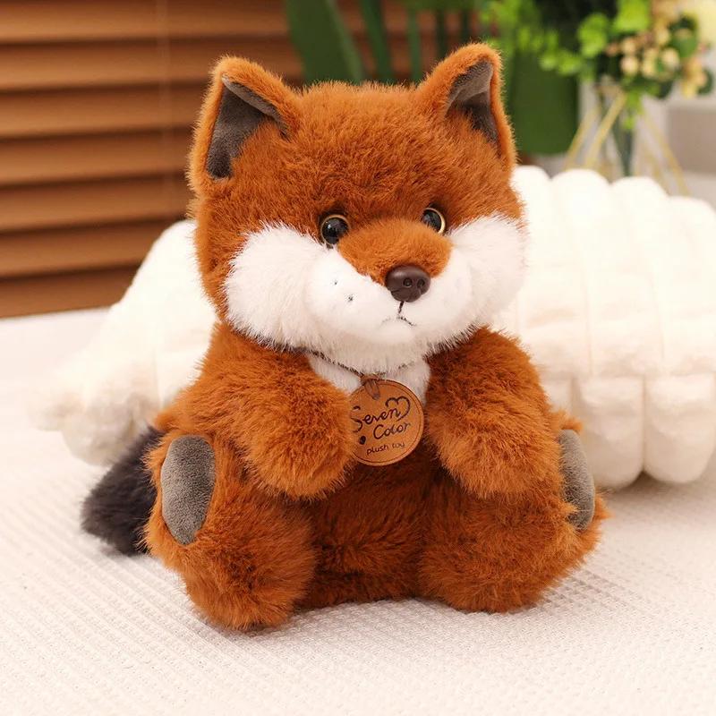 30/40 cm weicher, flauschiger Fuchs-Plüschtier, Cartoon-Tier, Fuchs, ausgestopfte Puppe, Mädchenliebhaber, Valentinstagsgeschenk, süßes Sofa-Dekor-Kissen