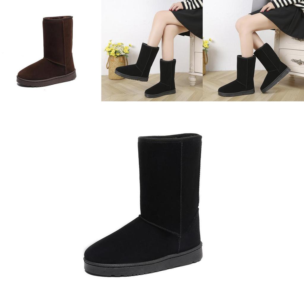 Elegant Ladies Womens Ella Mid Calf Snow Boots With Luxurious Faux Fur Lining