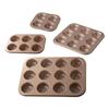 Carbon Steel Muffin Mold Dishwasher Safe Cupcake Tray Temperature Resistant Baking Mould for Dessert Kitchen Wares