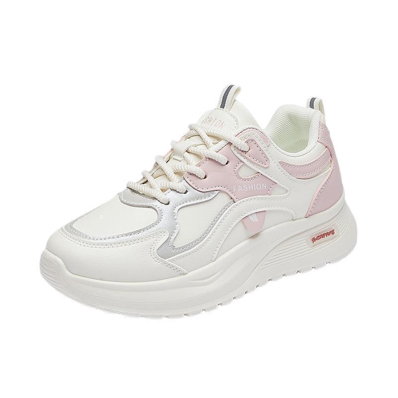 Ins Korean Version of the New Dad Shoes for Women 2025 Autumn Student Running Sports Thick-soled Heightening Casual Shoes Q103-1