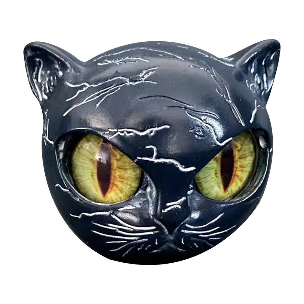 Black Small Resin Cat Figurine Ornaments Cat Figurines Animal Sculpture Decorative For Men Women Birthday Housewarming Entryway