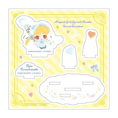 Magical Girl Lyrical Nanoha Serie x Sanrio Charaktere 02 Fate x Cinnamoroll [Mini-Charakter-Illustration] Acryl-Ständerplatte