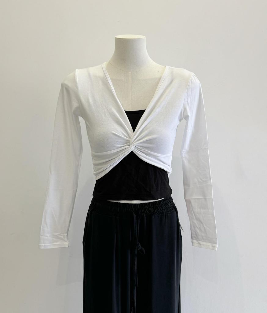 Women's Ballet Wrap Shrug: Long Sleeve Dancewear Top for Chinese and Classical Dance Practice