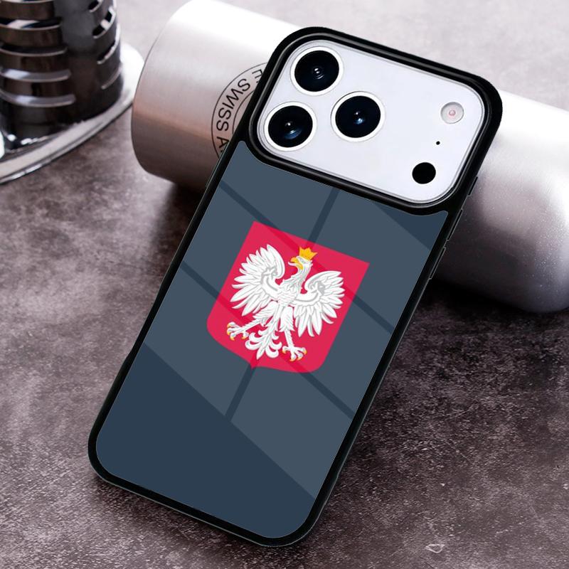 Poland Flag Phone Case for iPhone 17 16 15 Pro Max Air 14 13 12 11 Plus Shockproof Capa Cover