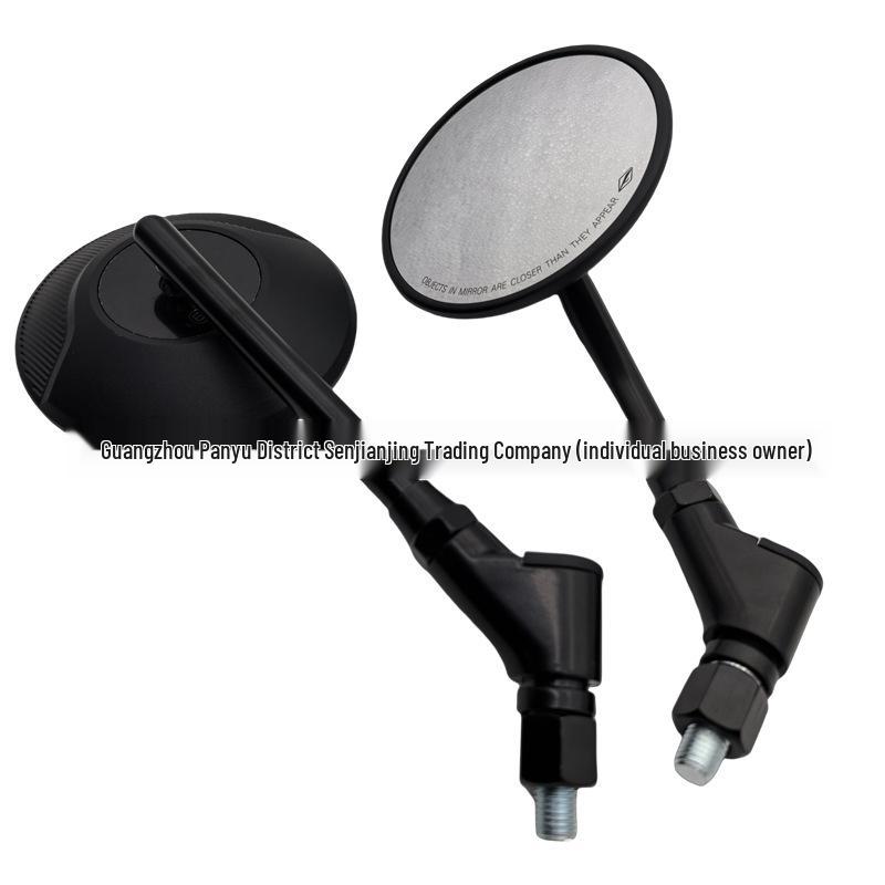 Universal Motorcycle & Scooter Rearview Mirror for Sportbike, Street Bike, Electric Bike, Retro Cruiser, 10mm