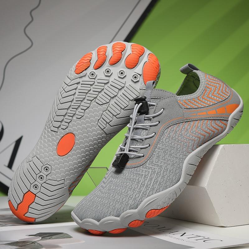 Outdoor New Five-finger Large-size Creek Shoes Wading Beach Shoes Diving Shoes Couple Swimming Fitness Cycling Hiking Shoes