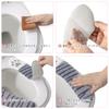SHIEN Toilet Toilet Seat Stays In Toilet Seat Adsorption Type Cold Protection and Heating Cat Claw Cute Stylish Seat, Cover, Deodorizing, Washable,