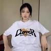 Simple Love Letter Printing Short-sleeved T-shirt Women's Pure Cotton Loose and Thin Versatile White Half-sleeved Top Trendy